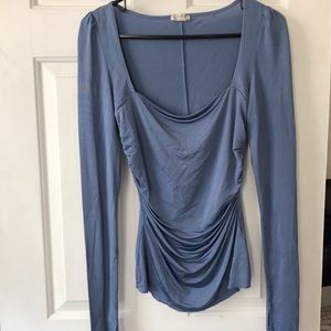 Free people square neck blouse size S